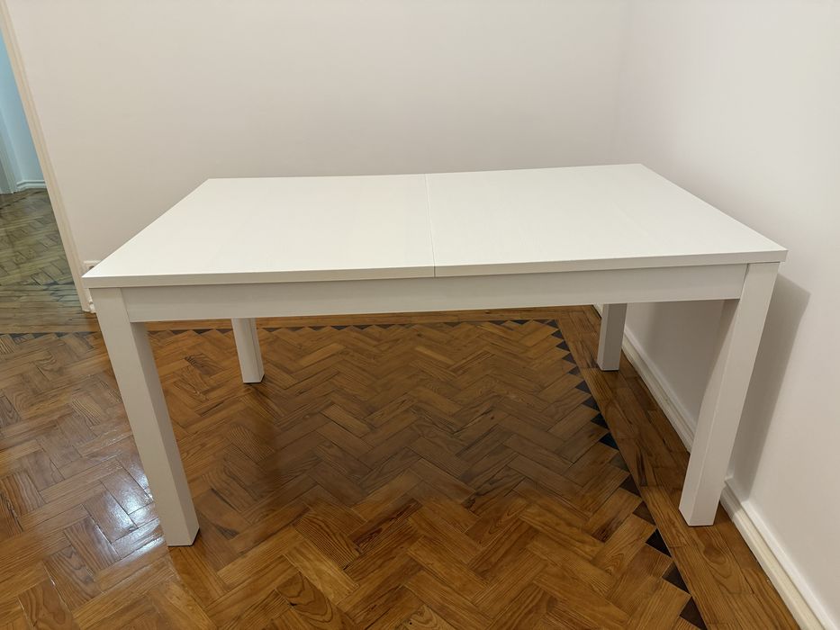 Conjunto Mesa Extensível IKEA + 4 Cadeiras - BRANCO