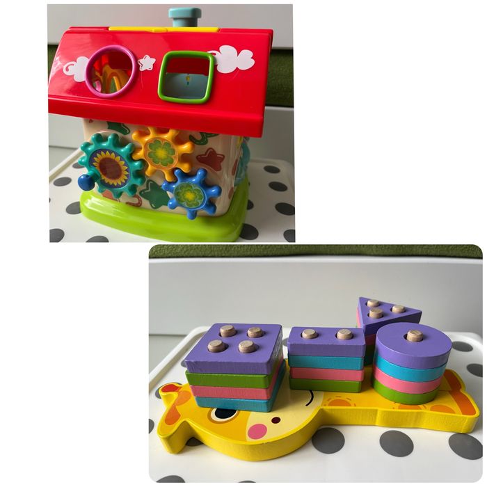 Чудо будинок Limo toy розвивальна іграшка/деревяна пірамідка Жираф