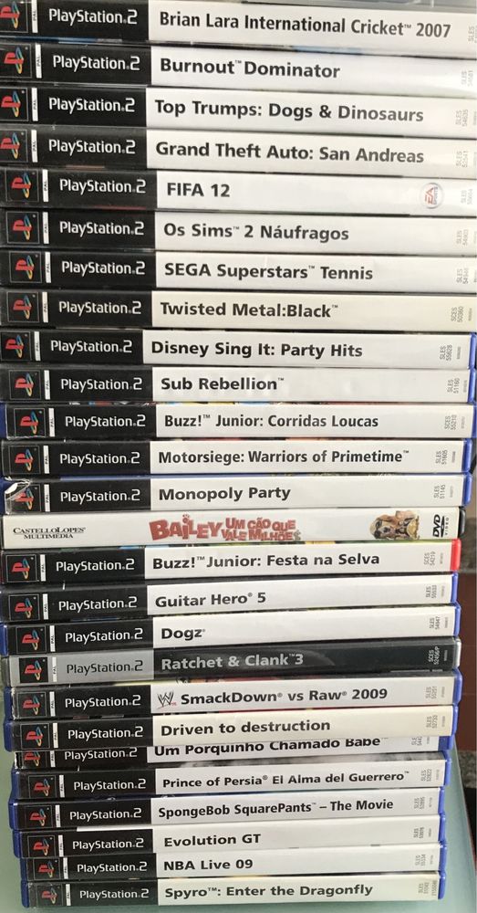 Jogos PS2 (Lista e preços da descrição)