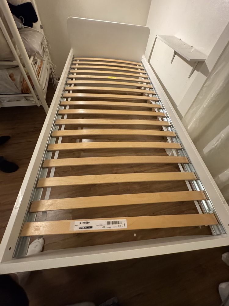Estrutura Cama 90x200 cm / Branco  - modelo SLAKT - Ikea