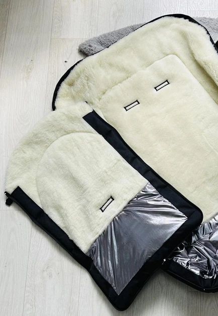 Конверт зимовий в коляску сани на овчні