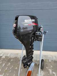 Silnik Zaburtowy Suzuki DF 15 stopa L rozr. elektr. manetka Film