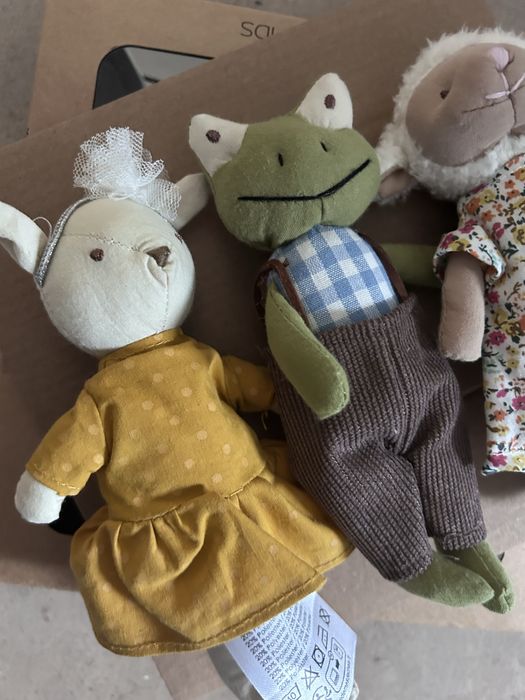 Trzy zabawki pluszowe Bloomimgville