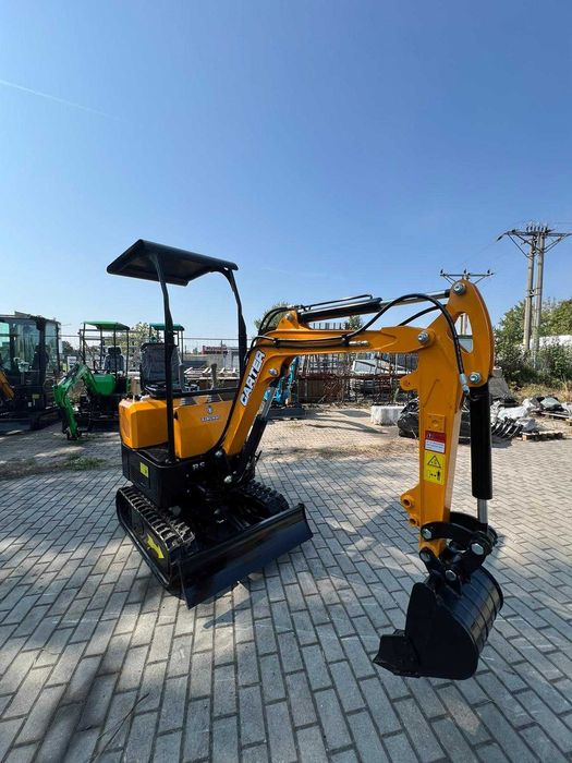 NOWA MiniKoparka 1000kg CARTER CT10 Ramię SKRĘTNE Stick Steer 3 łyżki