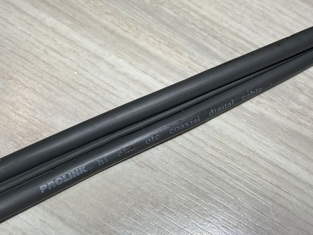 Przewód audio PROLINK Hi End OFC Coaxial pozłacany 5 metrów