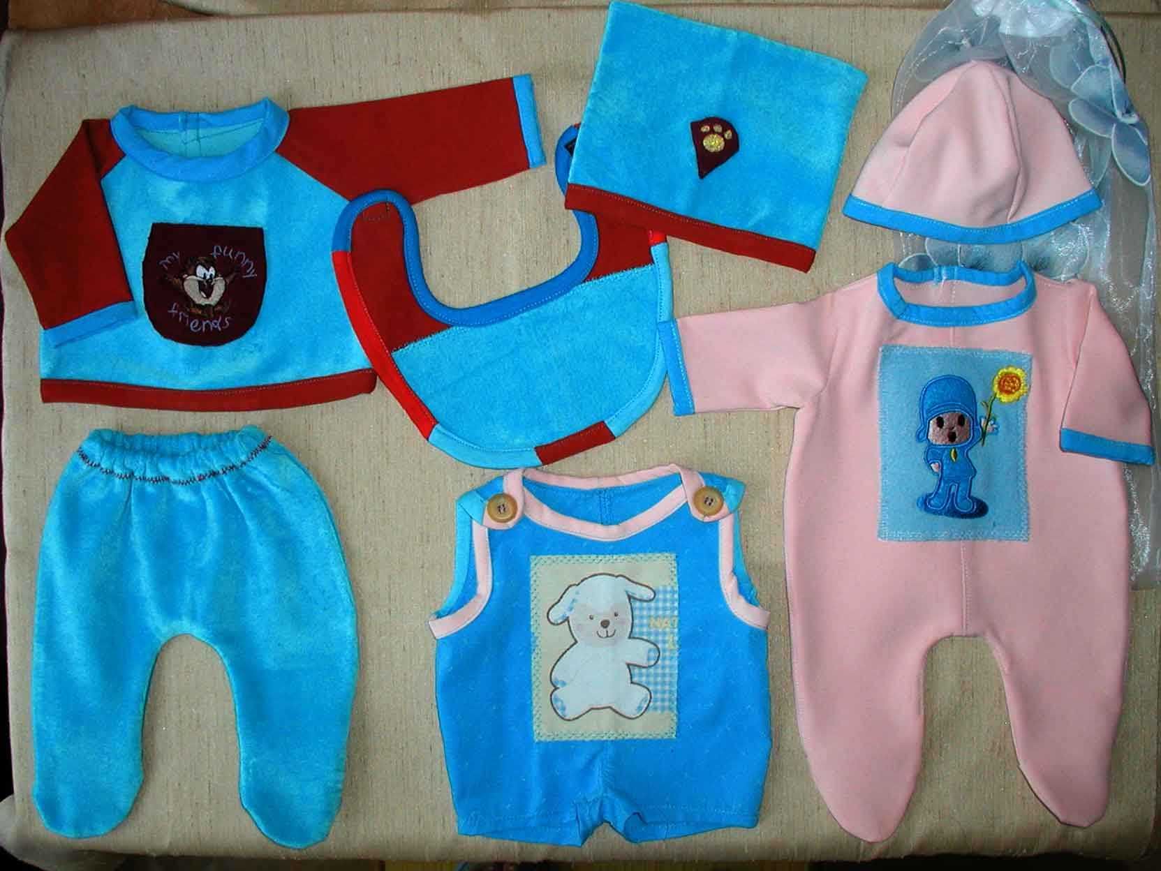 ubranka dla lalki niemowlaka dł. 43 cm zestaw 14 elementów baby born