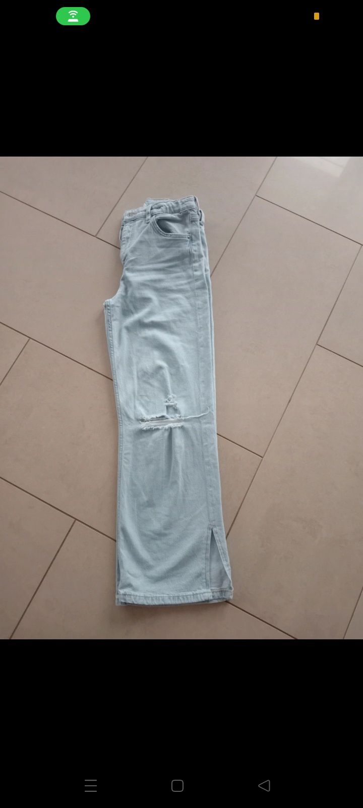 Spodnie z szeroką nogawką 146