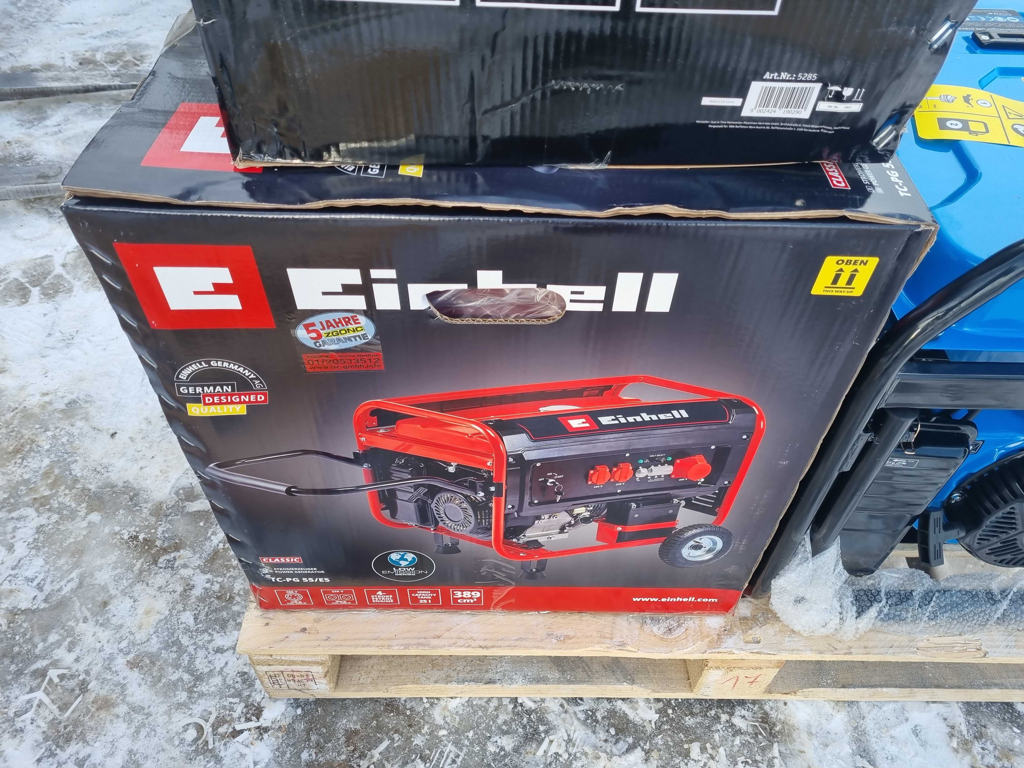 Генератор бензиновый Einhell TC-PG 55/E5 трифазний 5.5 кВт