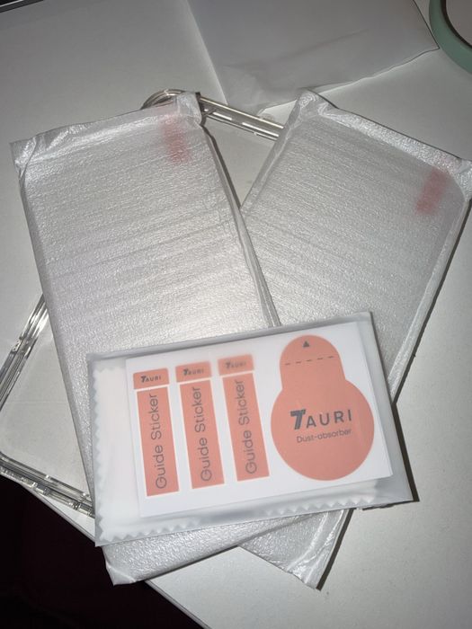 Conjunto novo de capa, películas e stickers Tauri