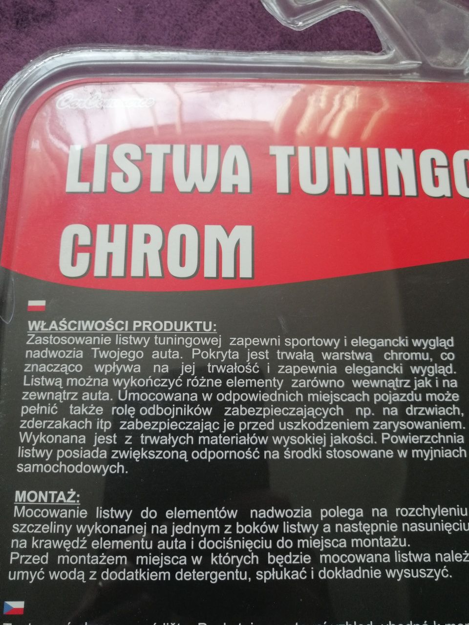 Listwa tuningowa chrom