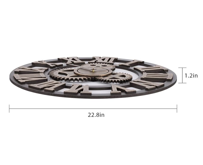 Nowy ACCSHINE duży zegar ścienny 60 cm, nietykający, salon, sypialnia