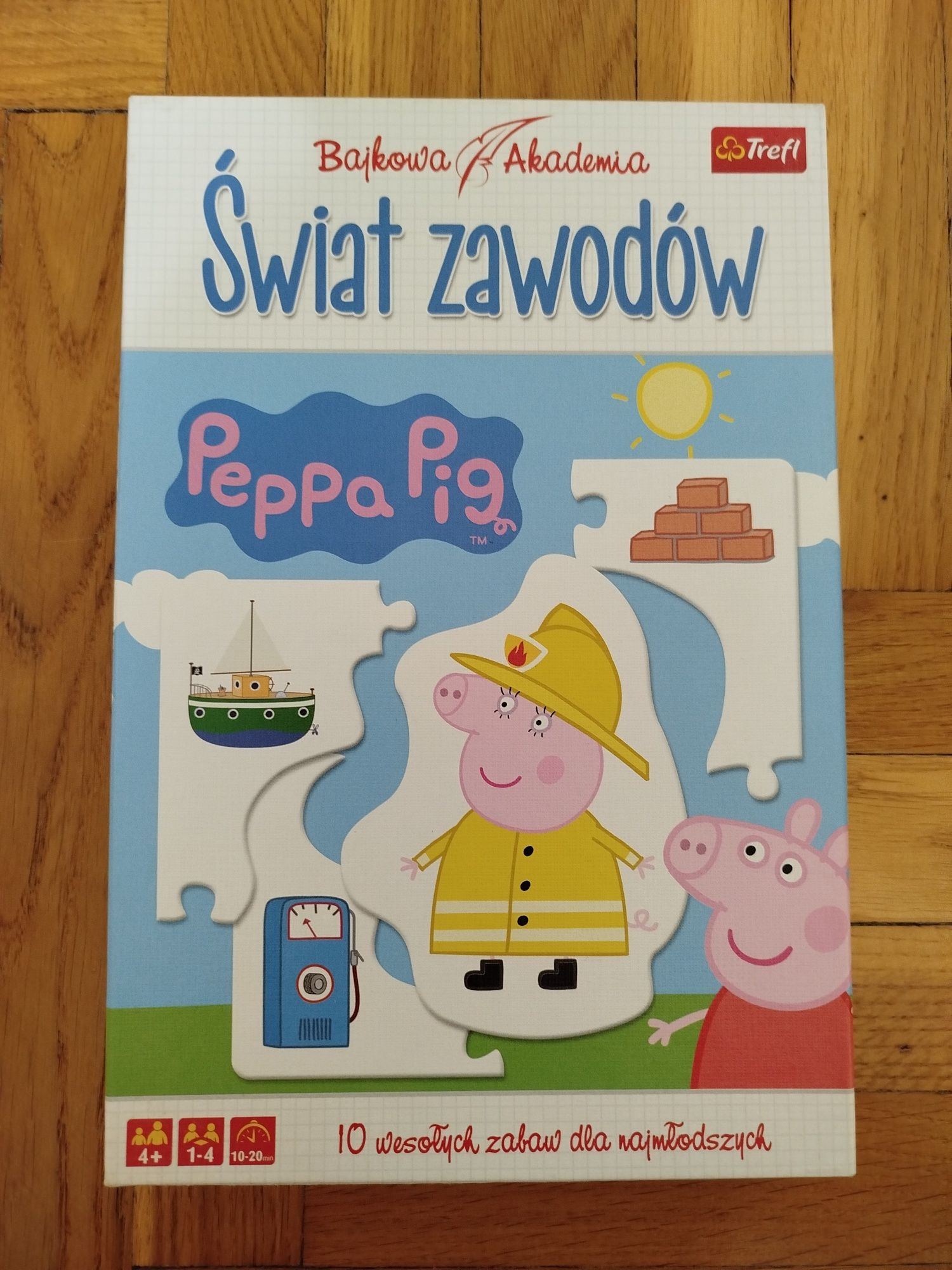 Puzzle 40 elementów 4+ Świnka Peppa Świat Zawodów firma Trefl