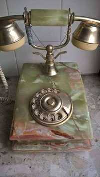 Antiguidades - Telefone com Base de Mármore, funcionava ligado à PT