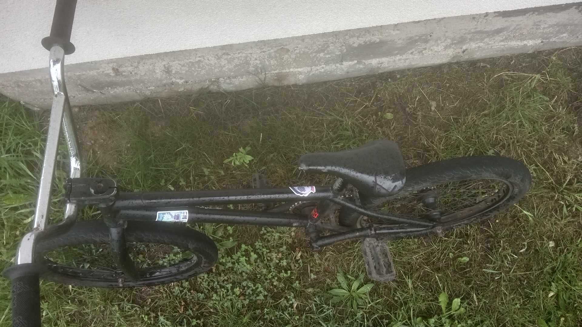 Rower BMX, czarny, wyczynowy