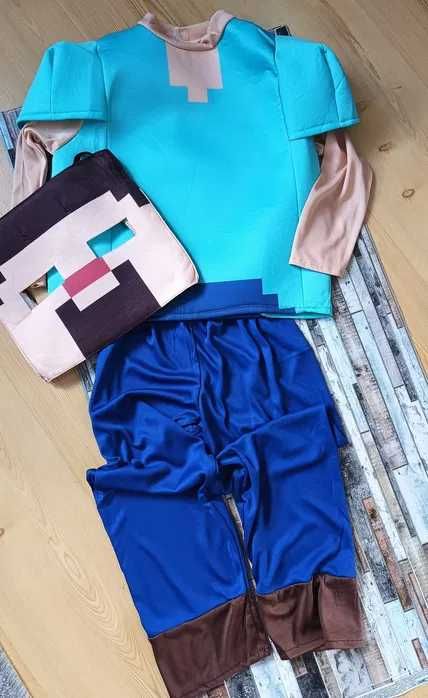 L 128-134 extra przebranie na bal karnawał Minecraft Stiv