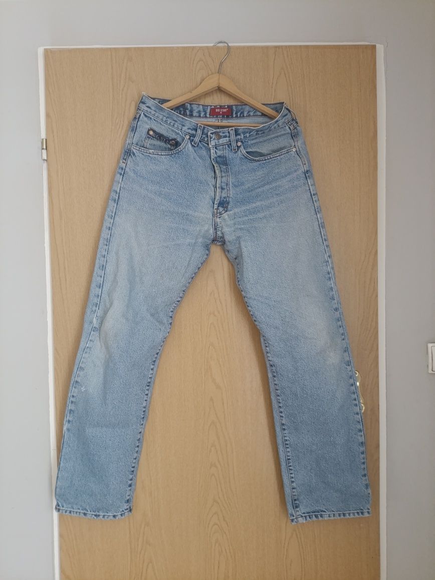 Męskie spodnie jeansowe big star vintage denim 32