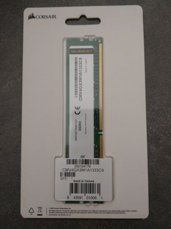 Pamięć Corsair DDR3 4 GB 1333MHz CL9 (CMV4GX3M1A1333C9)