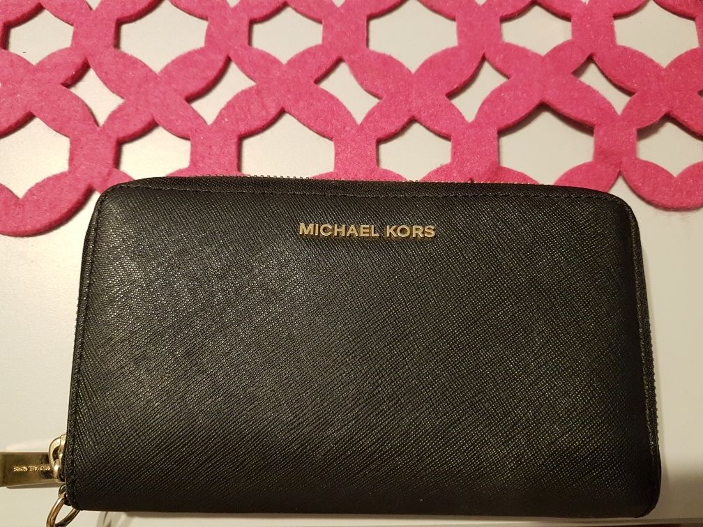 Portfel jak nowy Michael Kors czarny duży
