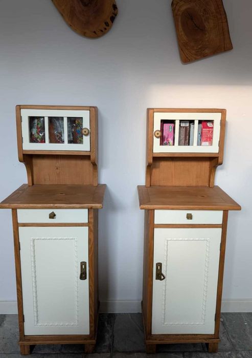 Stylowe nakastliki (szafki nocne) - drewno!