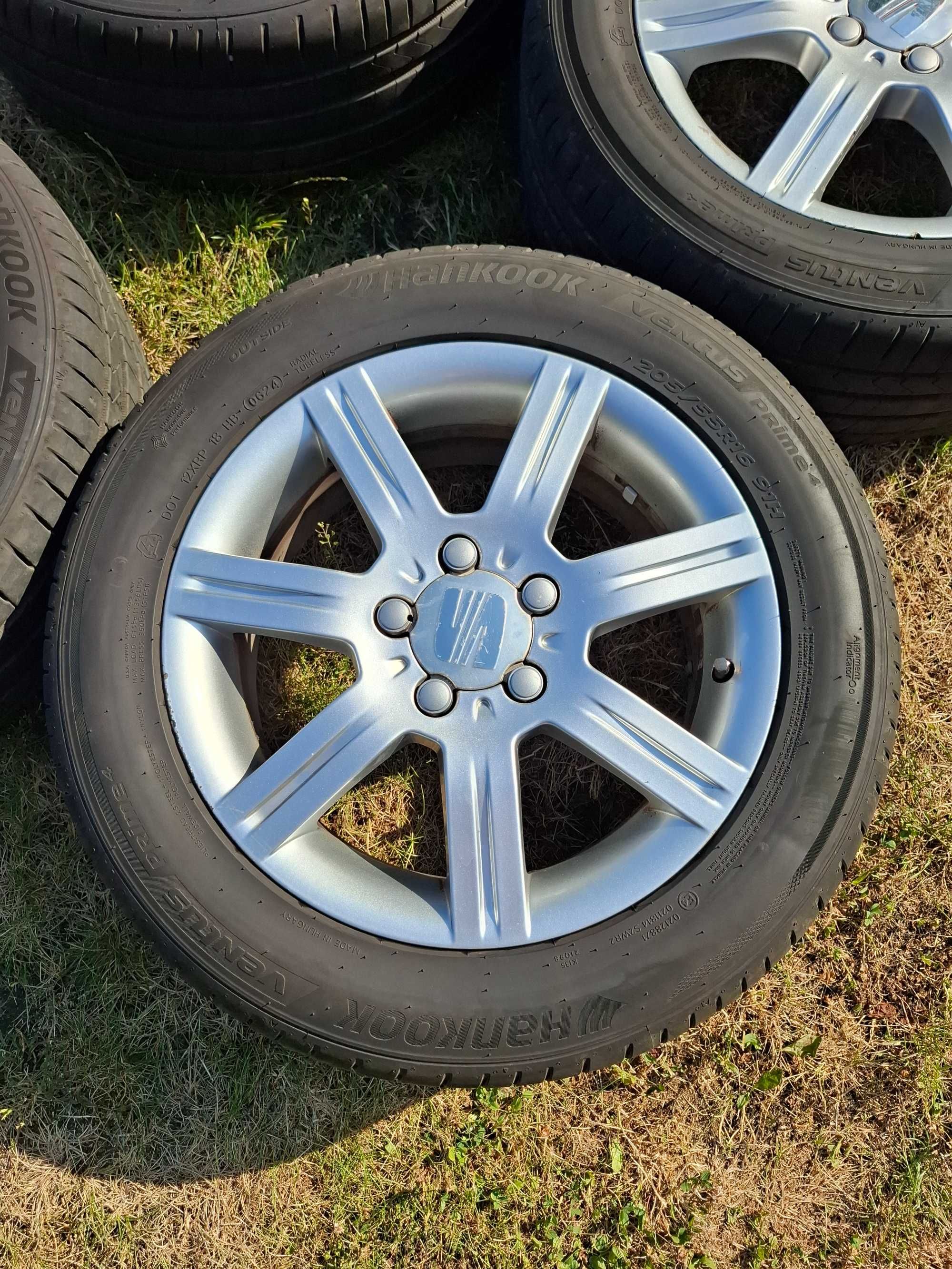 Koła SEAT Leon Altea Alhambra opony 205/55R16 Hankook 2024 jak nowe