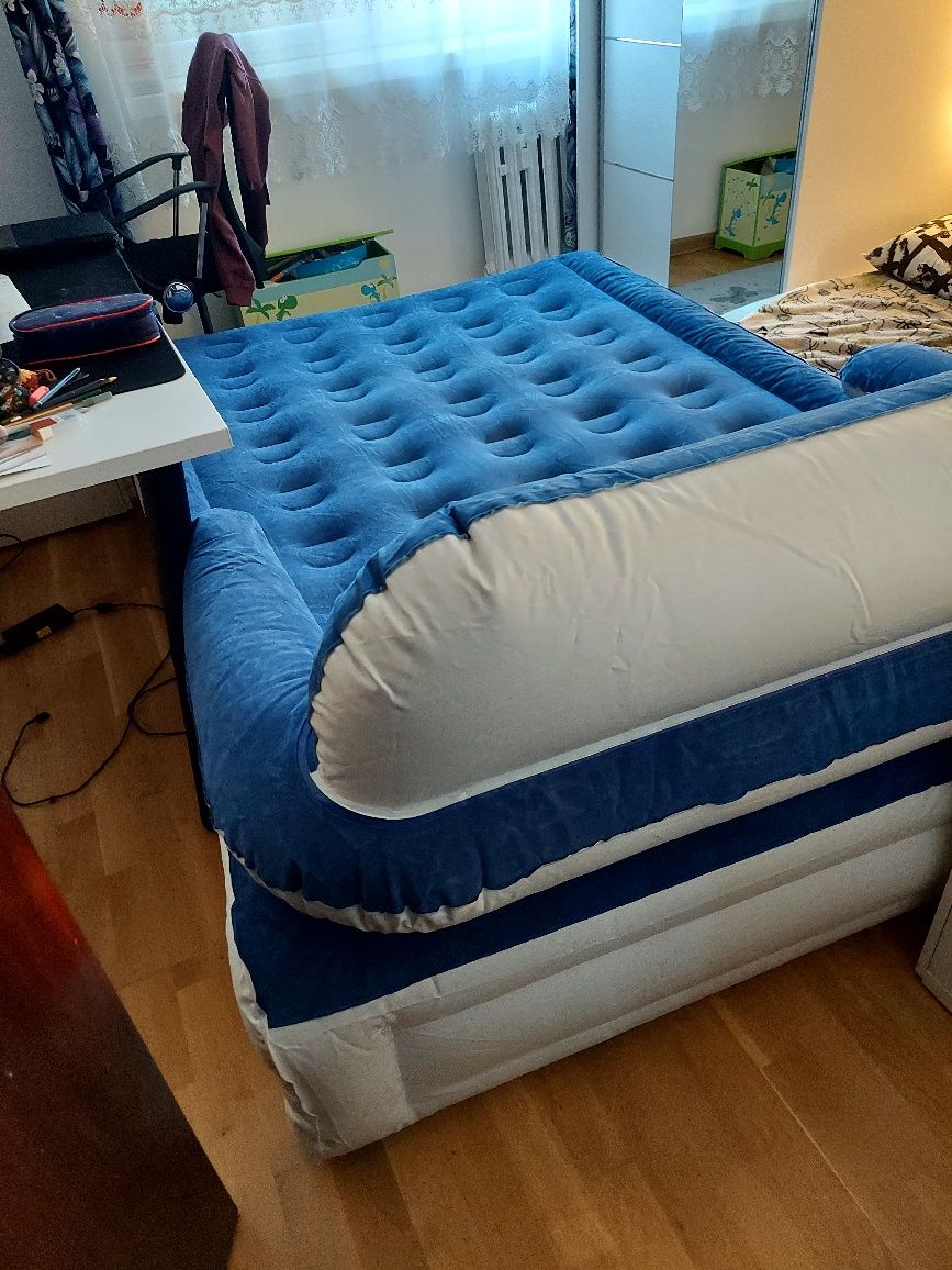 Łóżko z materacem iDOO 152 cm x 216 cm wielokolorowy