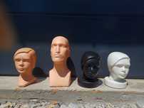 Głowa, manekin, ekspozycja