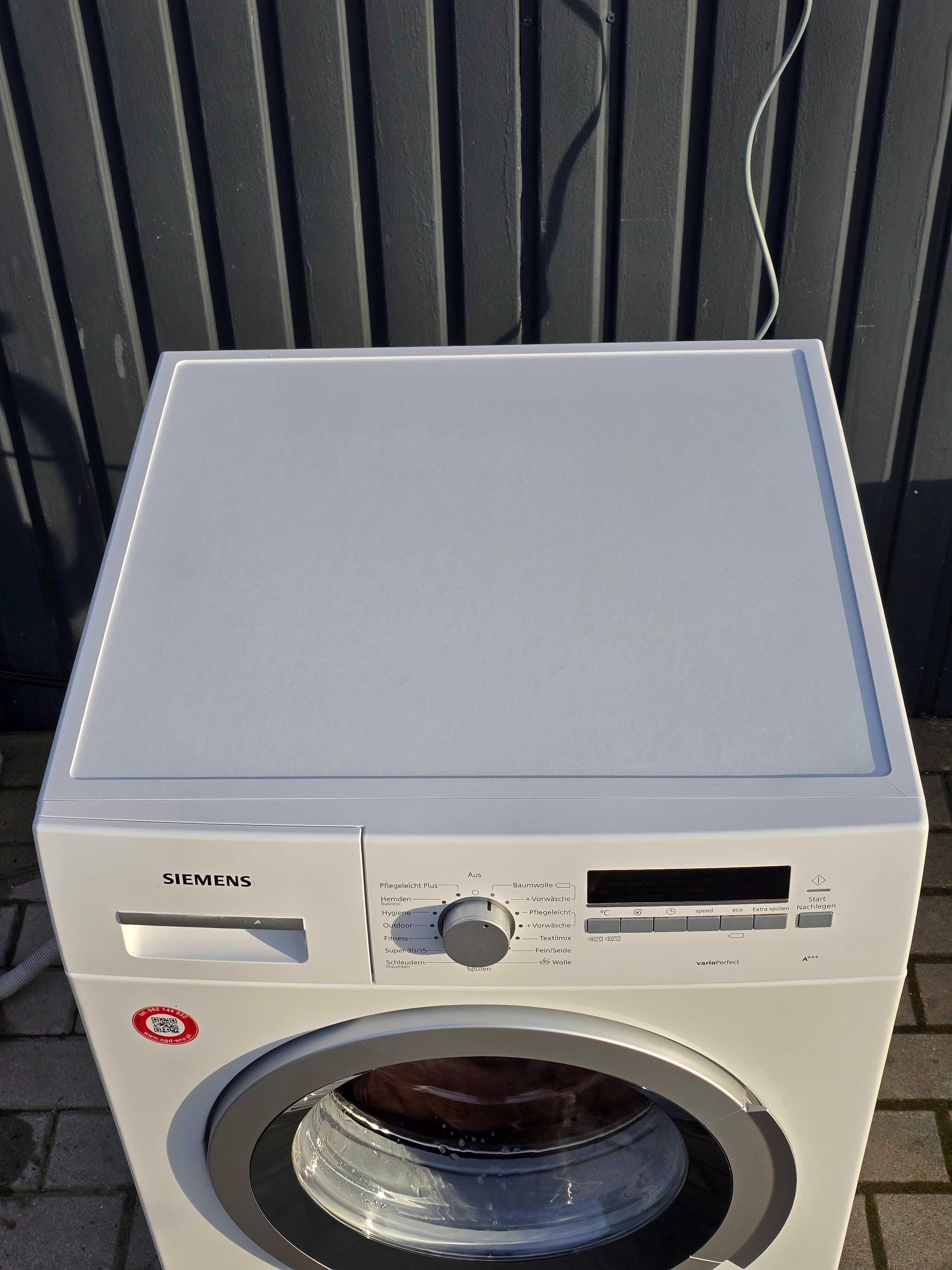 Pralka Siemens VarioPerfect 8kg 1400 obr program 15/30min Aquastop