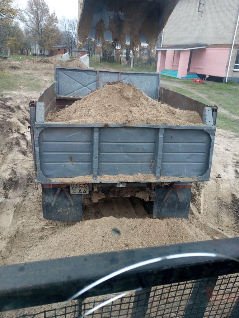 Грунт на подсыпку, песок, грузоперевозки