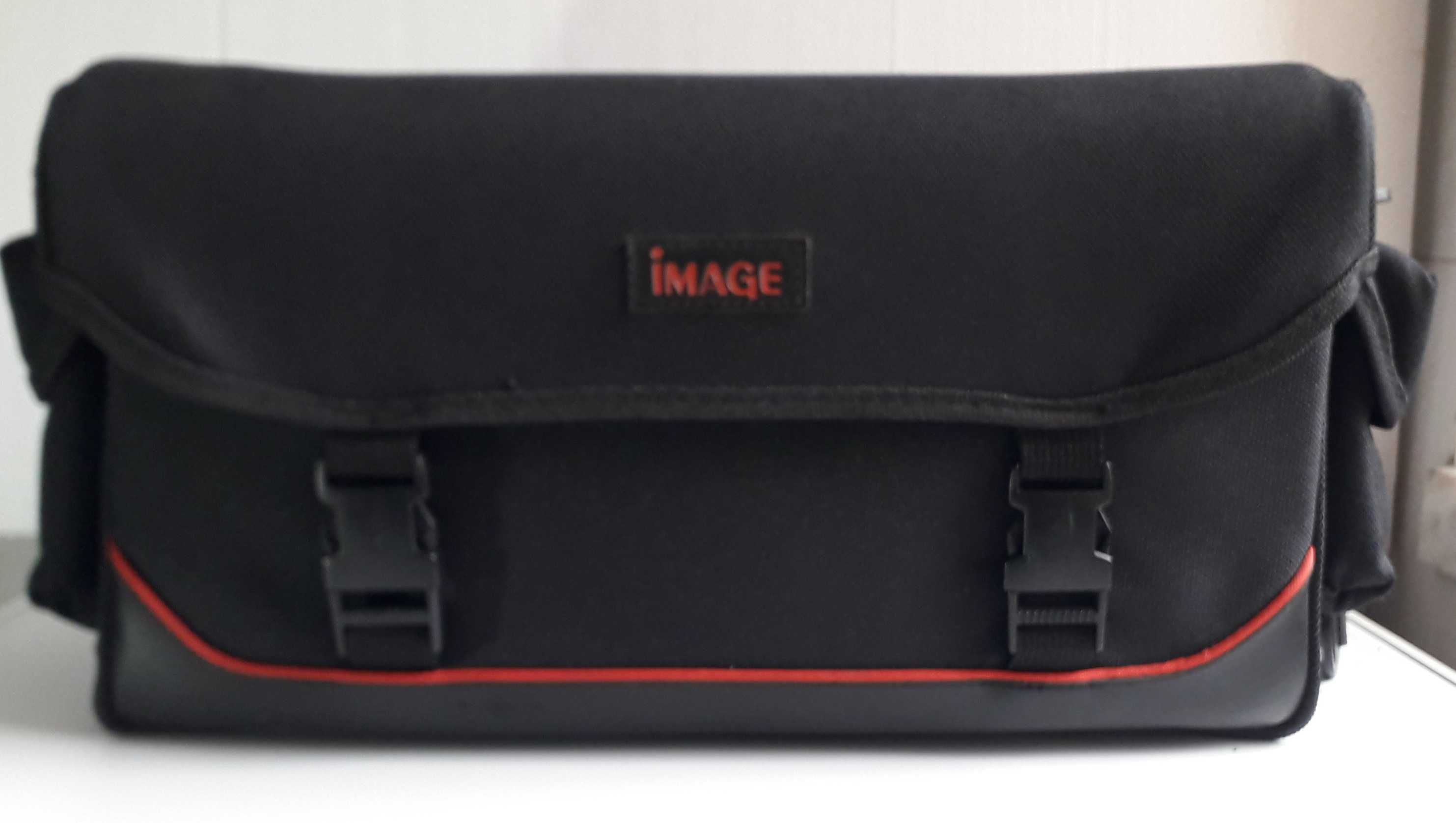 Estojo/Mala/Saco p/material fotográfico c/bolsas laterais - Novo !