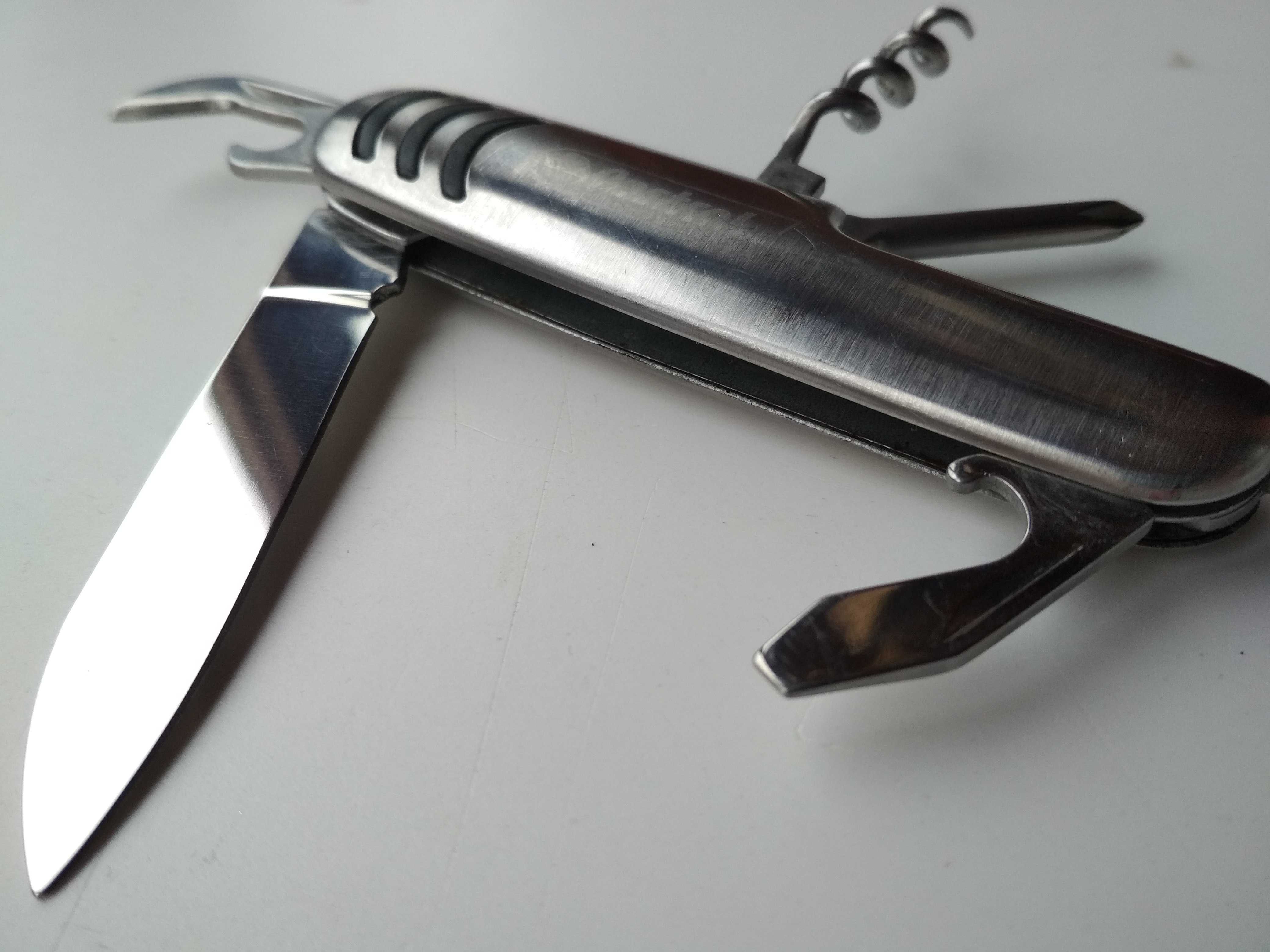 Ножик складной нержавеющая сталь многофункциональный открывашка штопор