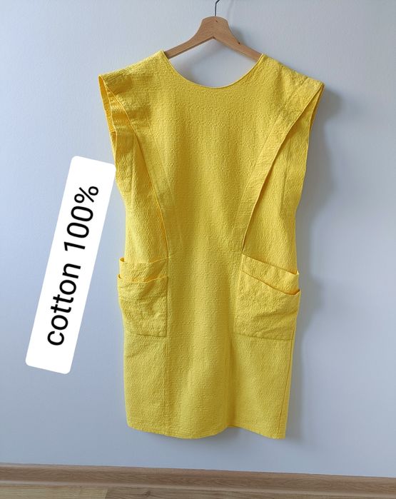 Sukienka letnia eleganacka midi na wesele na imprezę prosta M L