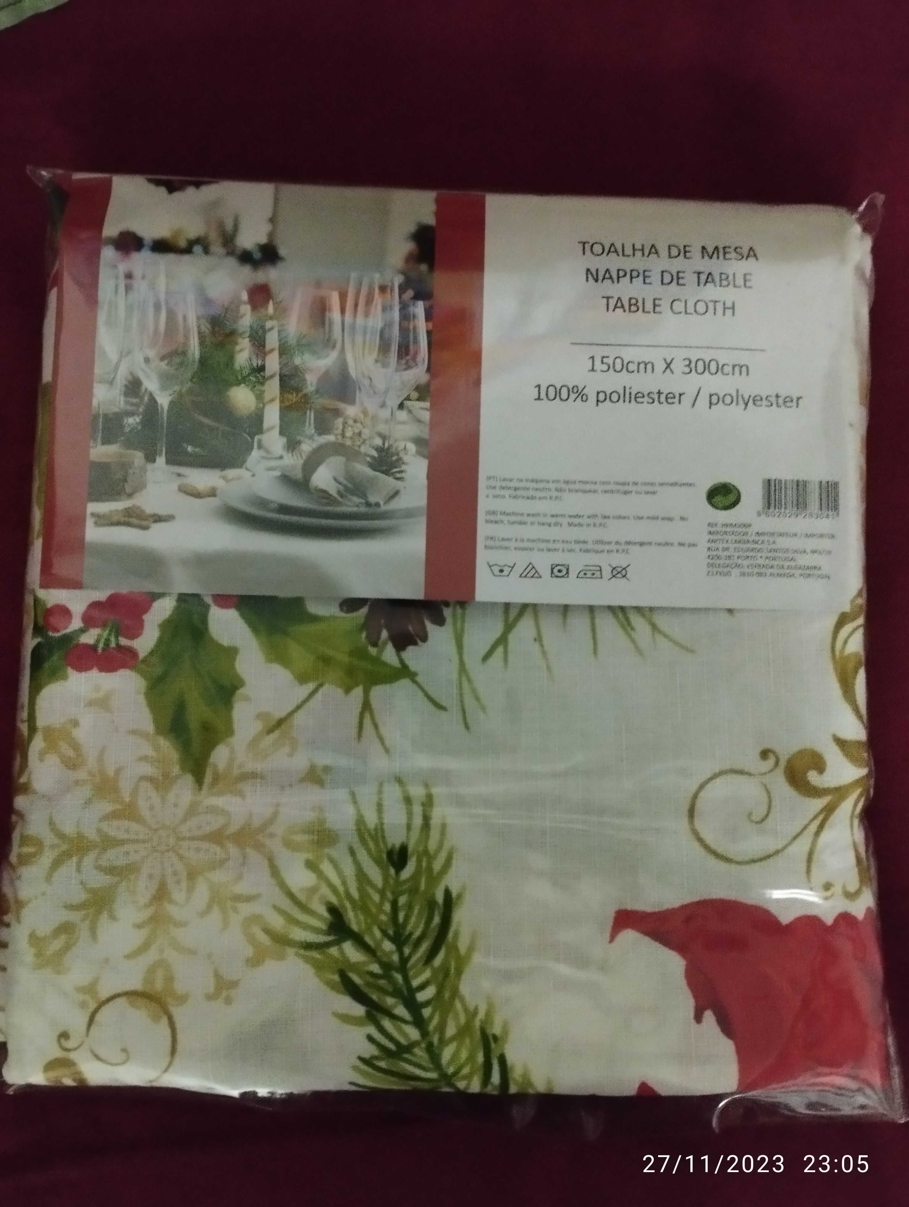 Toalha com decoração "Época de Natal"