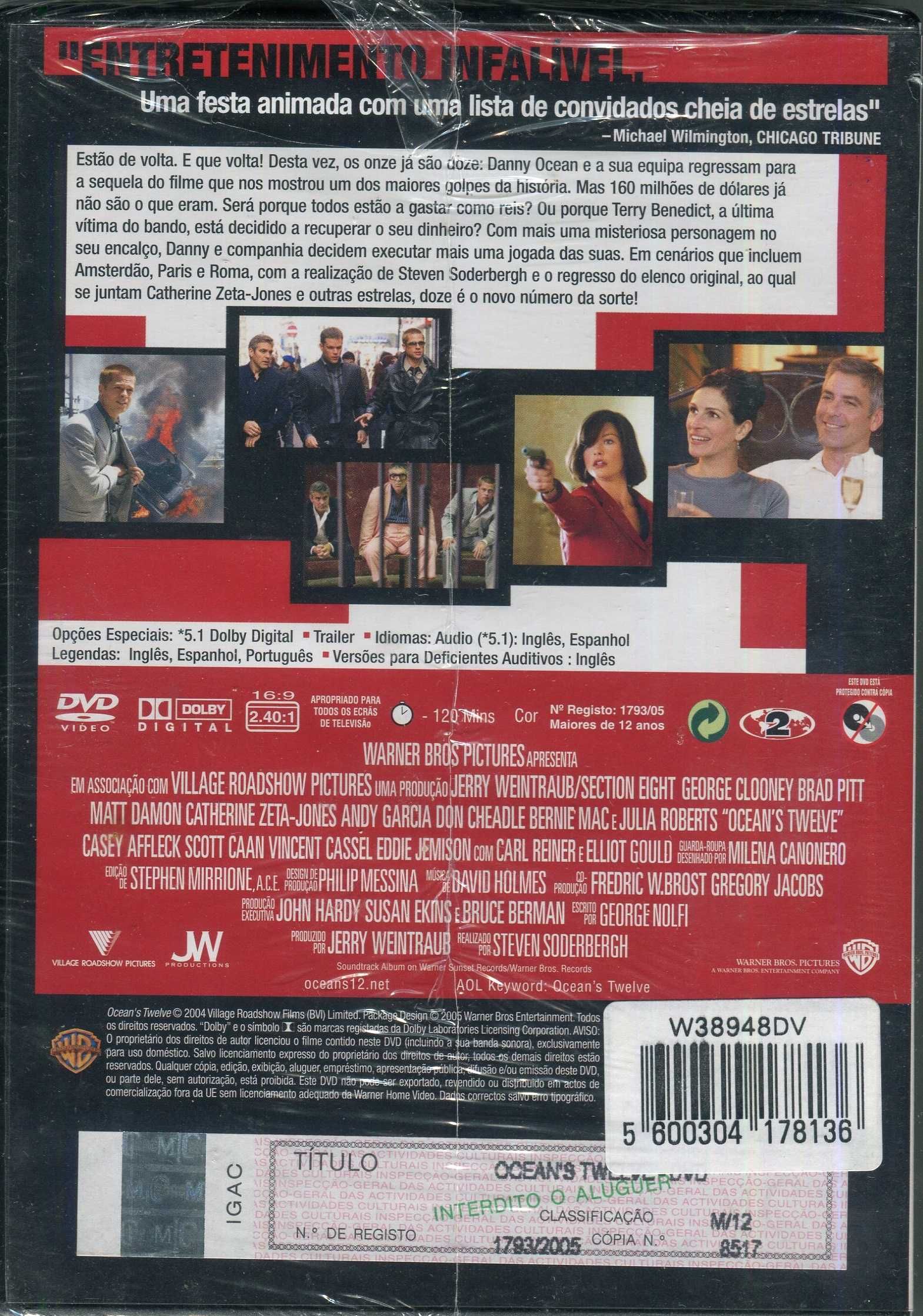 Ocean's Twelve - Novo/Selado c/ George Clooney, Brad Pitt