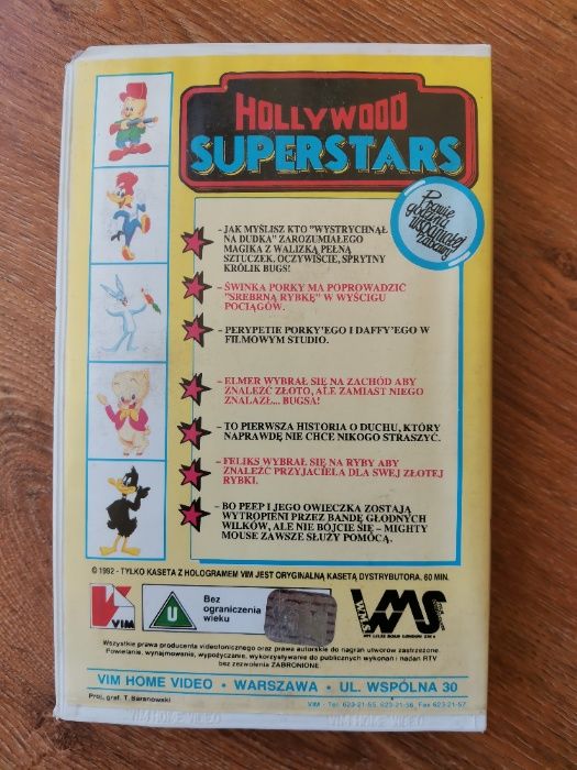 Hollywood Superstars 4 - oryginalna kaseta VHS