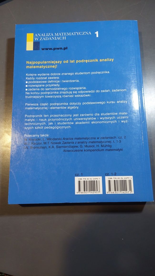 Książka Analiza Matematyczna w zadaniach część 1