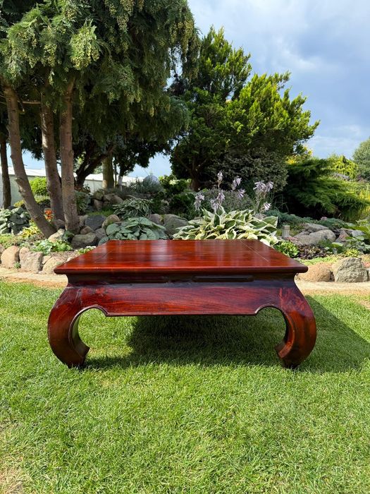 Wyjatkowa ława orientalna z drewna egzotycznego