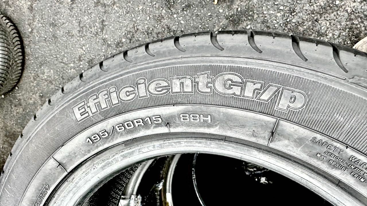 195/60/15 Goodyear EfficientGr/p | 95%остаток | летние шины