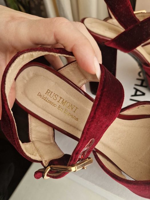 Босоніжки оксамитові Rusimoni