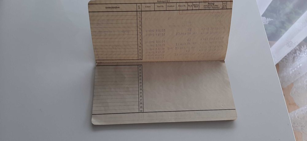 Germany KOLBERG Książeczka Oszczędnościowa rok 1938 pismo gotyk- RARE