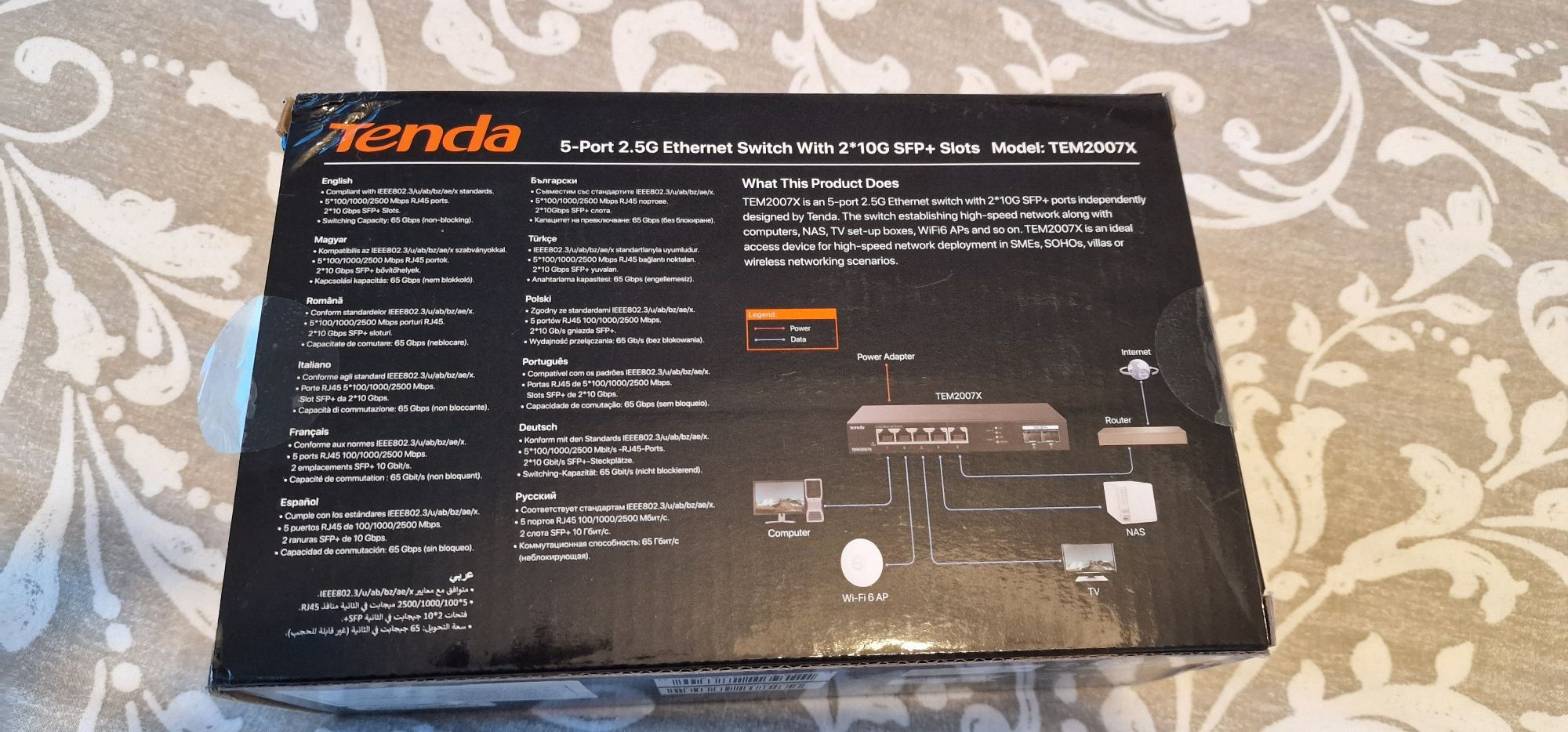 Switch Ethernet Tenda TEM2007X