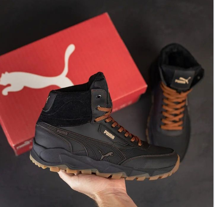 Чоловіче взуття Puma Пума Шкіряне взуття Шкіряні кросівки Зимові