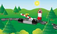 Tory kolejowe przejazd kolejowy Lego Duplo klocki