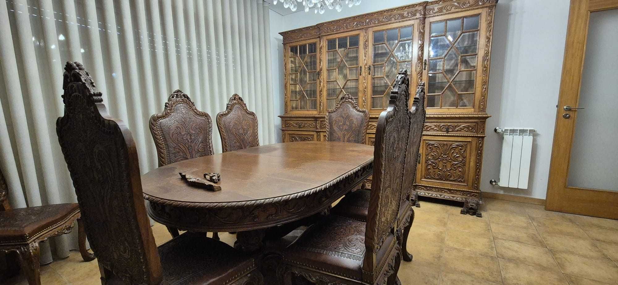 Mobilia Sala de Jantar(Vintage Cabeça de Leao)