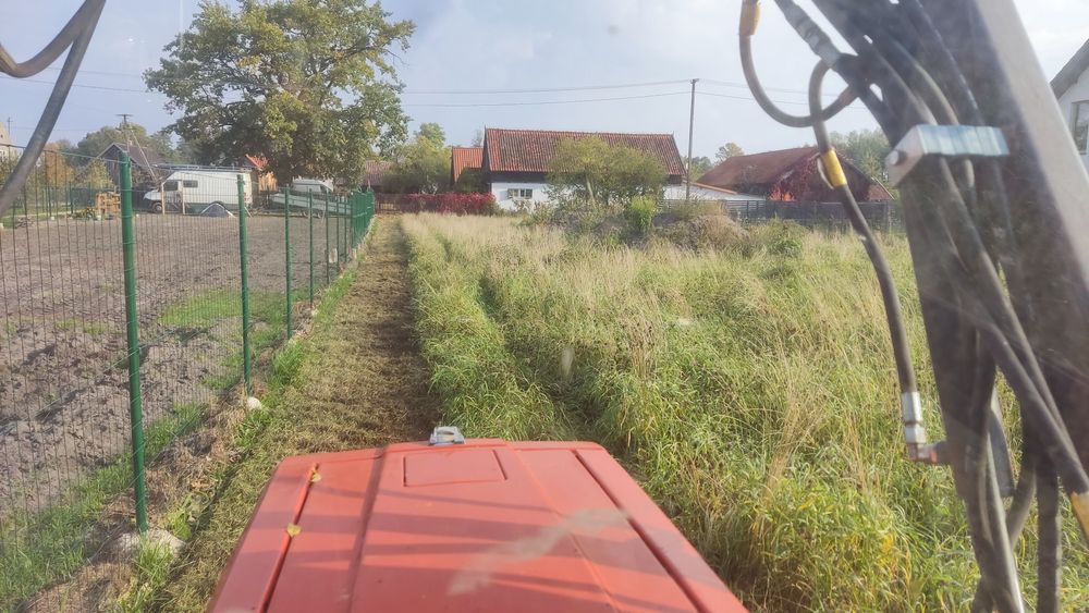 Usługi mini-traktorem glebogryzarka separacyjna koszenie działek orka