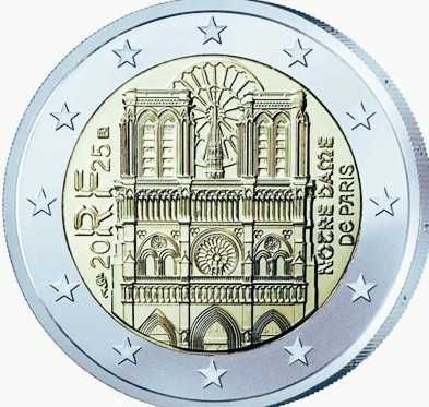 França  2€ Moeda Notre Dame de Paris