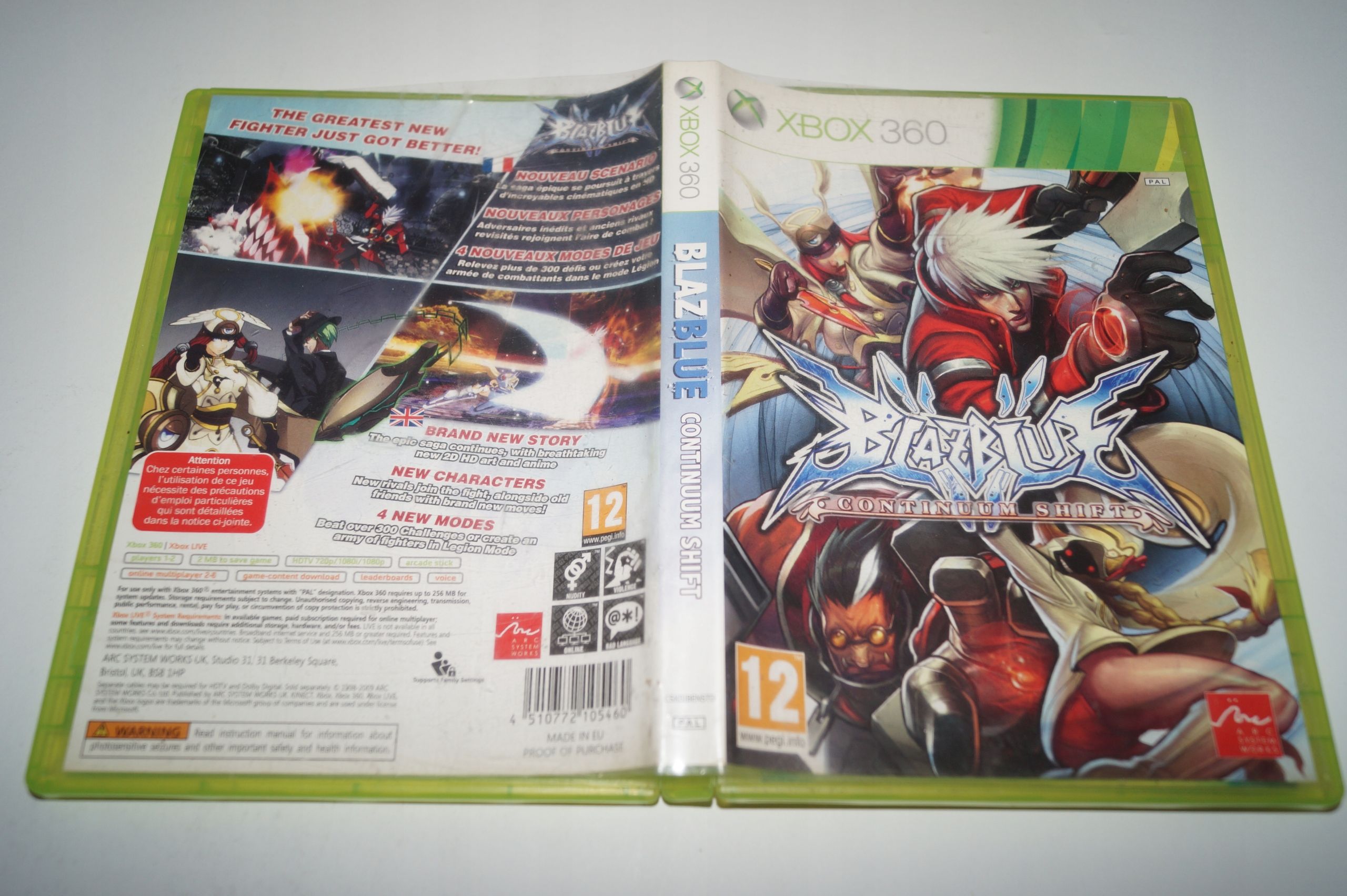 Blazblue Continuum Shift Xbox 360 Microsoft Xbox 360