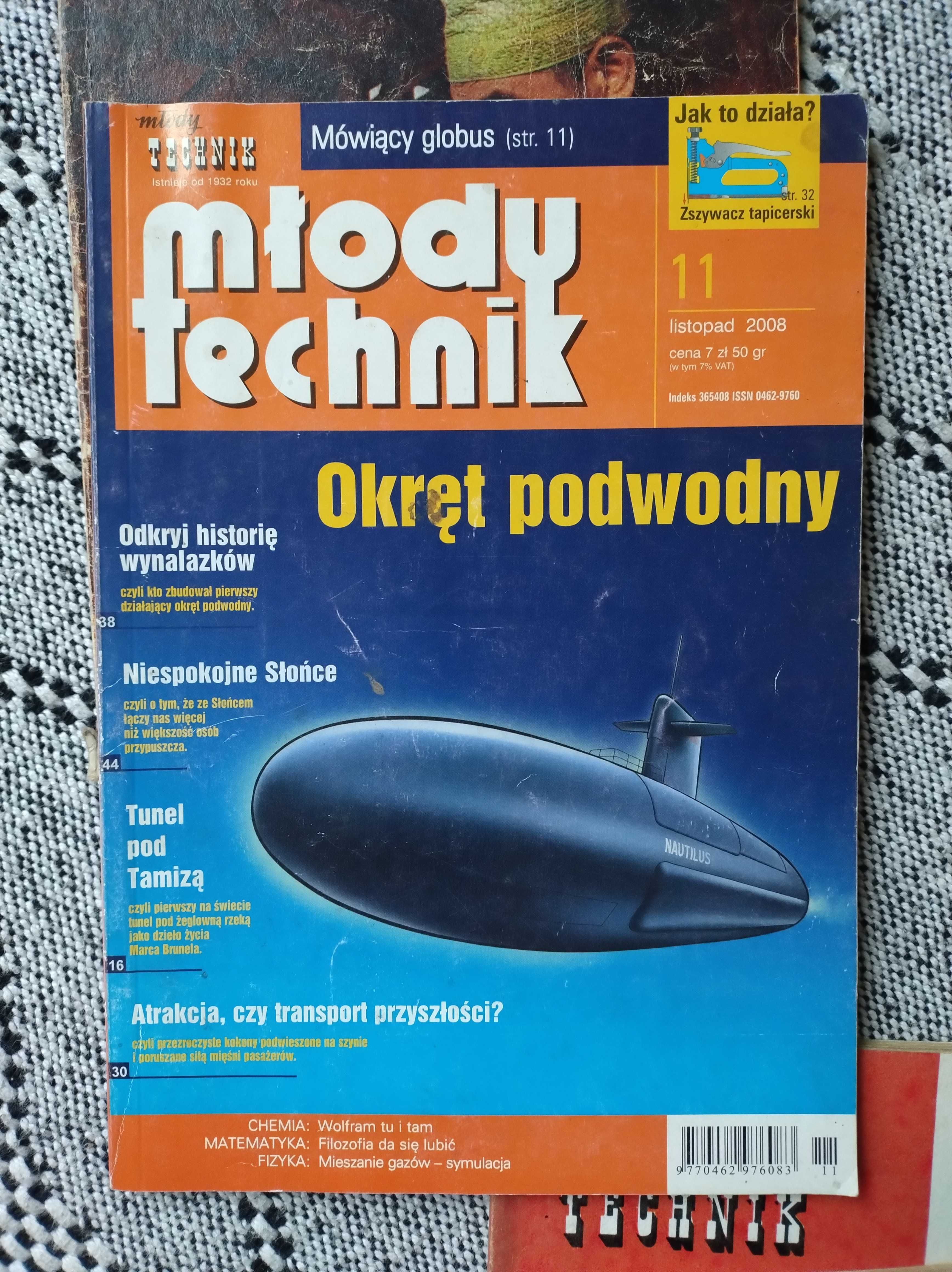 Młody technik czasopismo PRL 10 szt. 1985, 1986, 1988