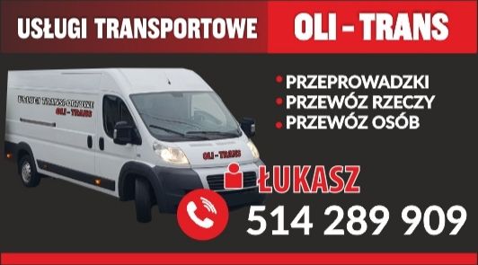 Usługi transportowe ,Przeprowadzki,Przewóz rzeczy. Ubezpieczenie OCP.