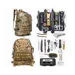 Duży wojskowy zestaw przetrwania survivalowy multitool 33w1