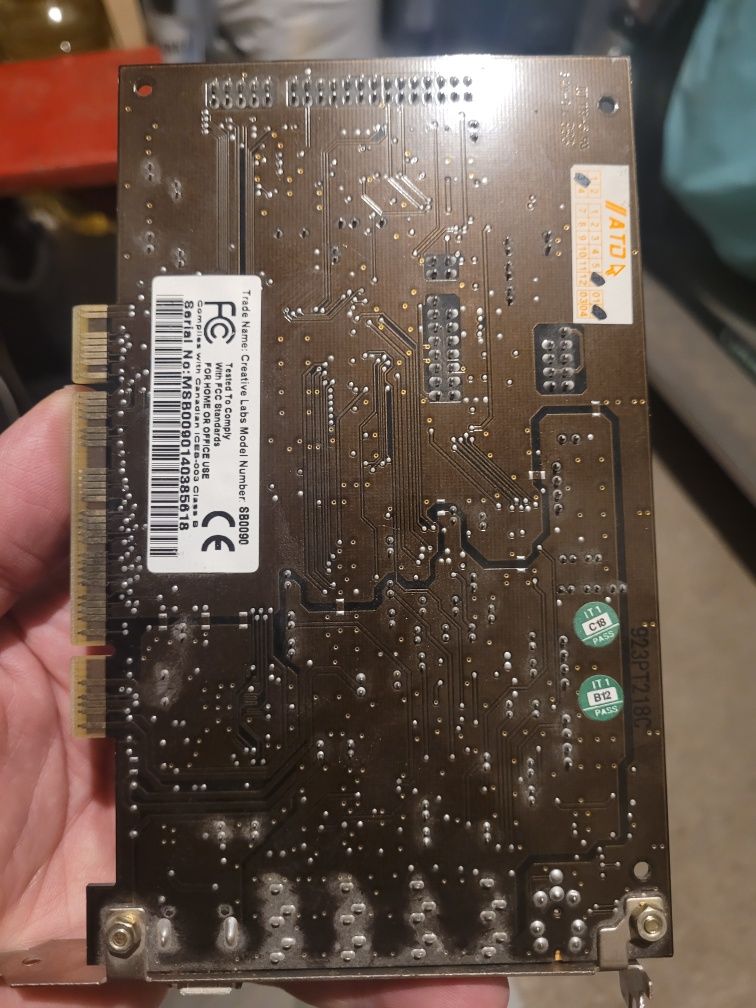 Karta dźwiękowa Audigy SB0090 pci + zewnętrzny panel wejścia/wyjścia